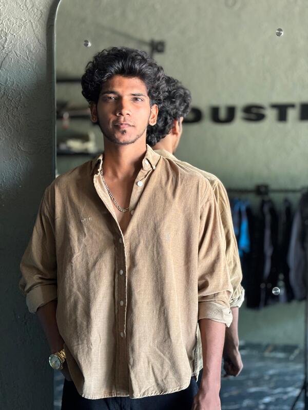 Dark beige corduroy shirt Dark beige corduroy shirt