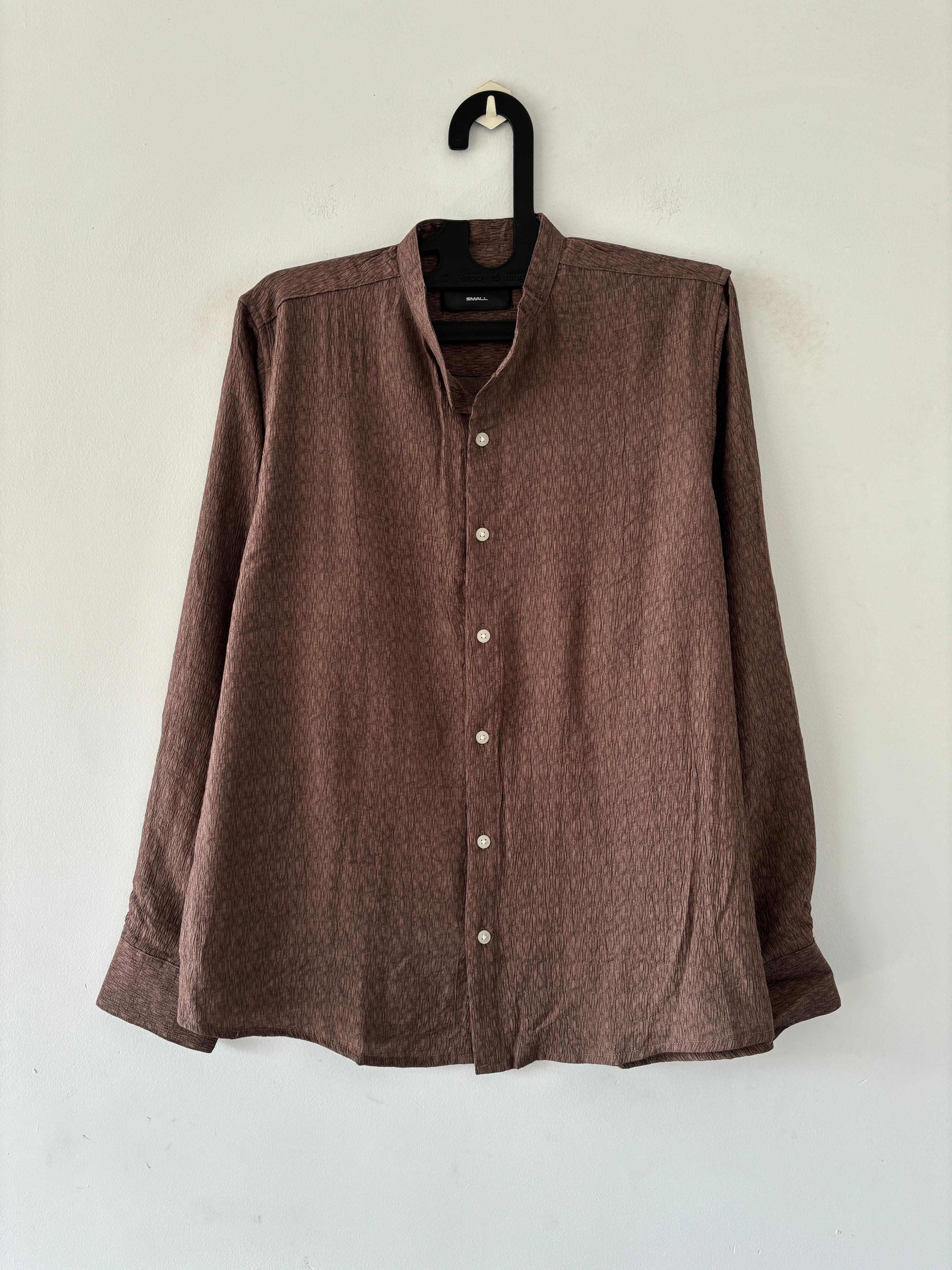 Wood Brown mandarin shirts Wood Brown mandarin shirts