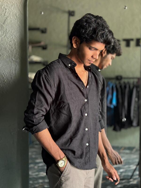 Black jacquard shirt Black jacquard shirt