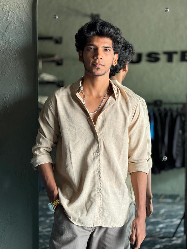 Beige jacquard shirt Beige jacquard shirt