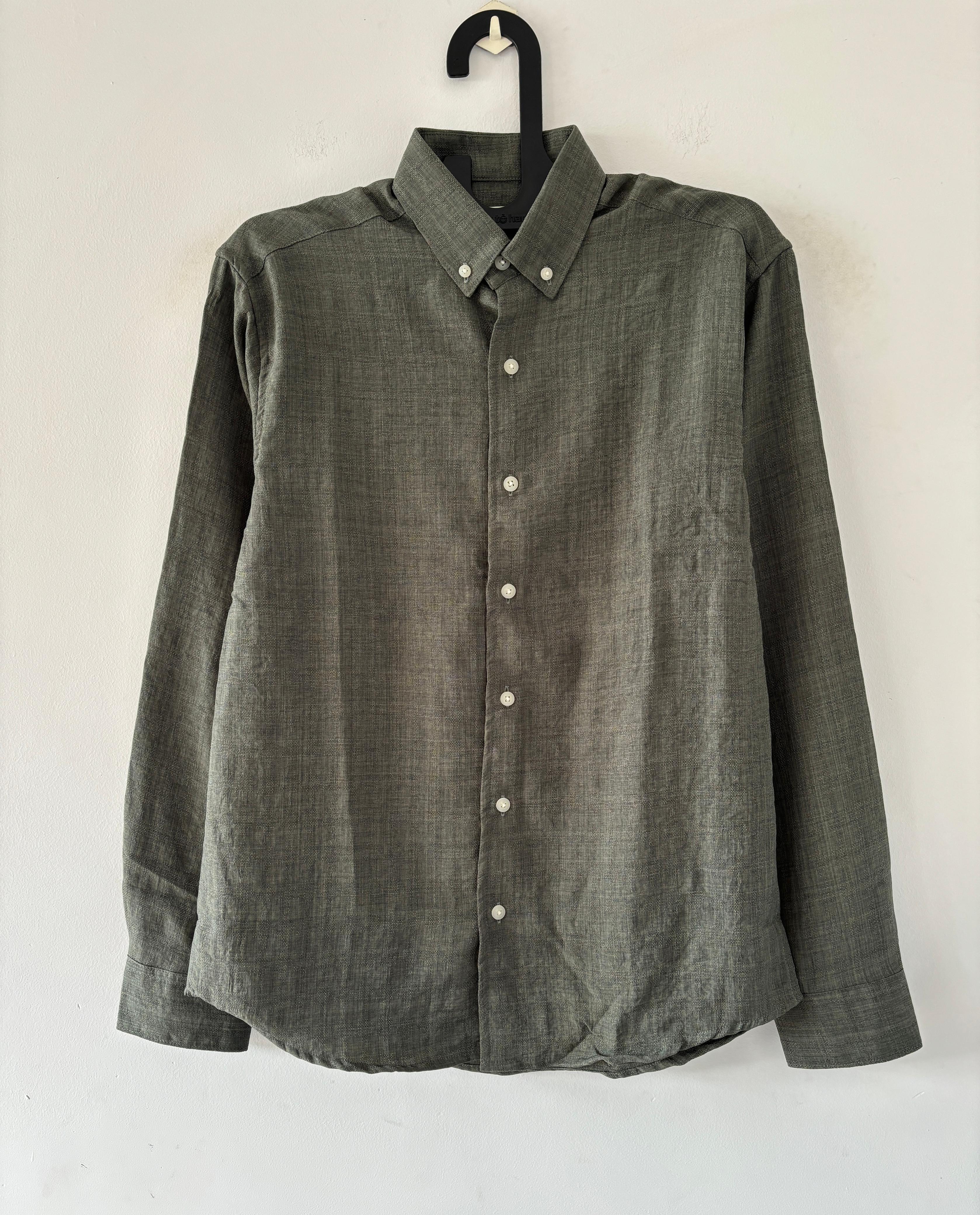 Green jacquard shirt Green jacquard shirt