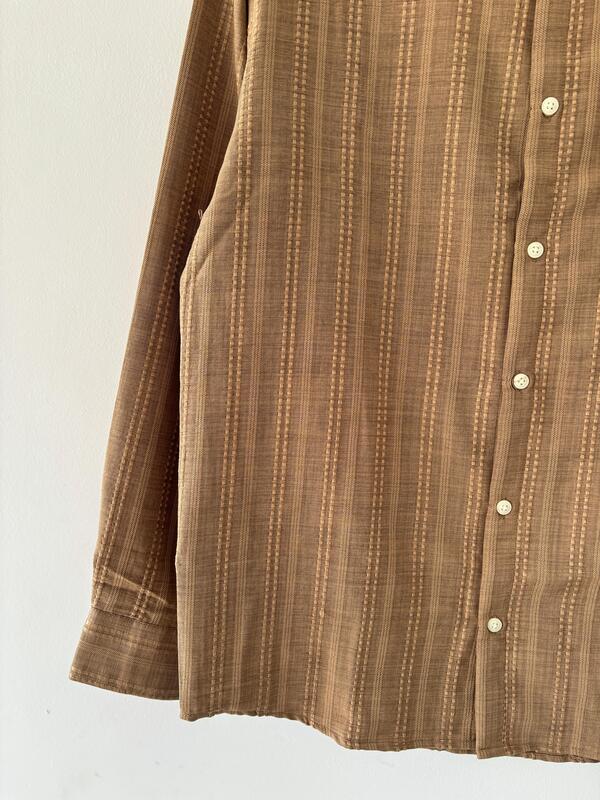 Dark beige Textured Shirt Dark beige Textured Shirt