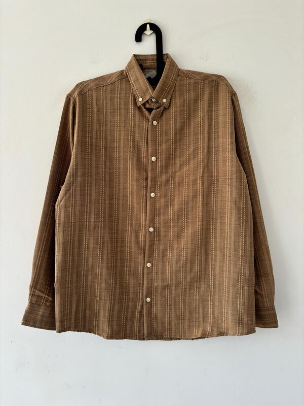Dark beige Textured Shirt Dark beige Textured Shirt