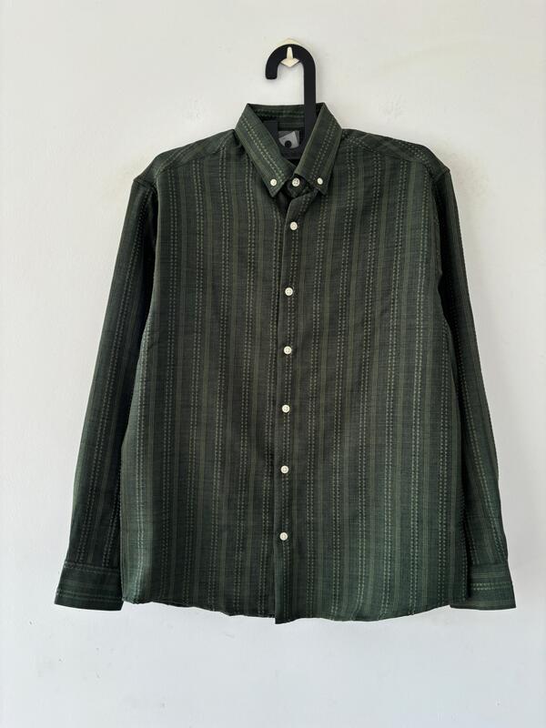 Green Textured Shirt
