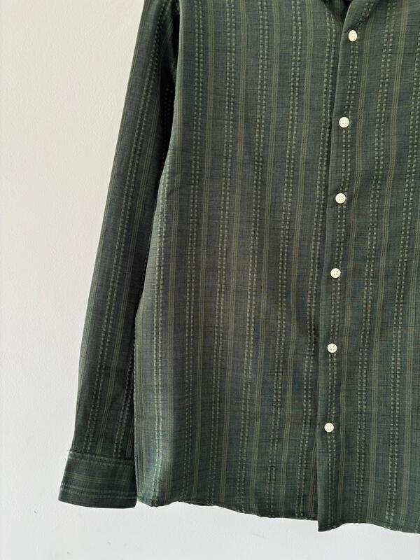 Green Textured Shirt