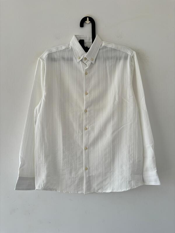White Textured Shirt White Textured Shirt