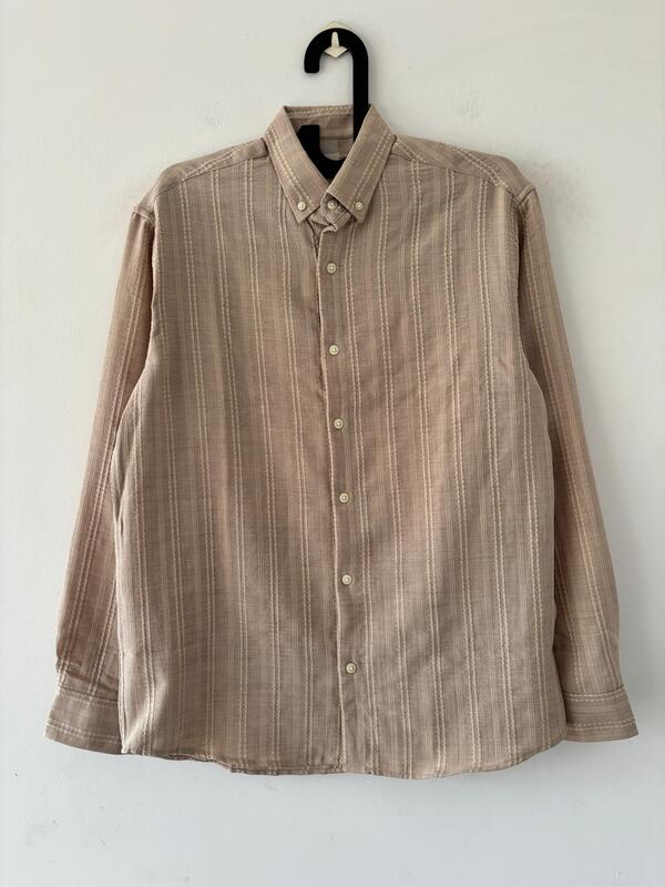 Beige Textured Shirt Beige Textured Shirt